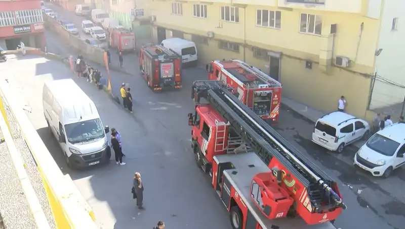 İstanbul'da Tekstil Atölyesinde Çıkan Yangın Panik Yarattı!
